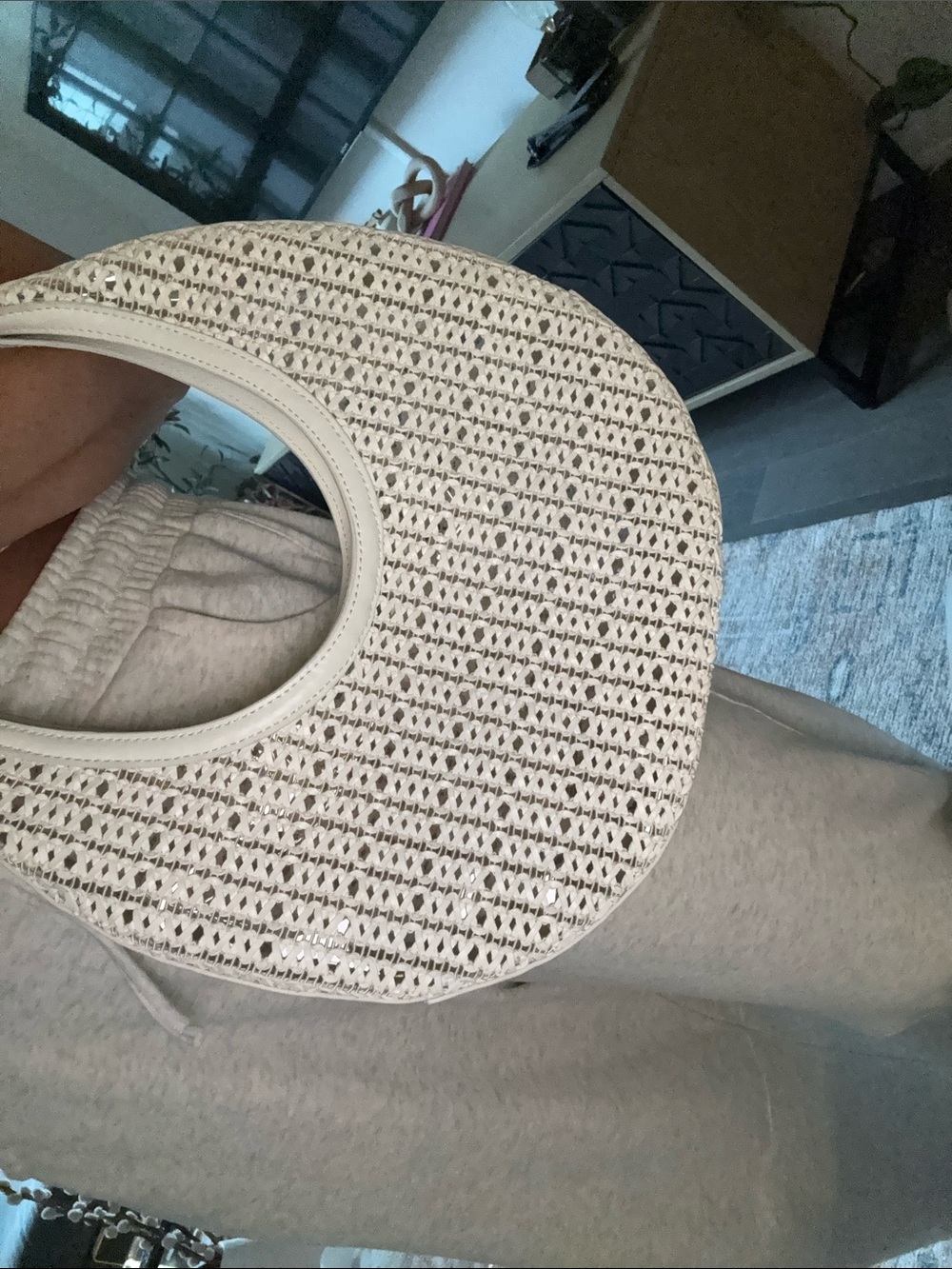 STAUD White Woven Crescent Hobo - Picture 3 of 4